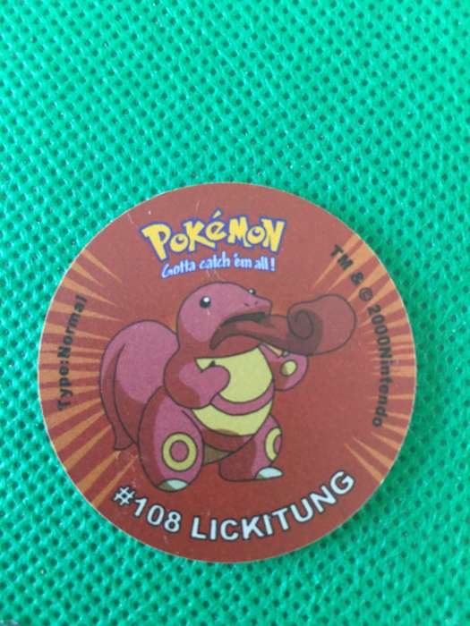 POKEMON TAZO RELEASED BY NINTENDO  AROUND THE 2000'S - CHEETOS / LAYS -NO. 108 - LICKITUNG