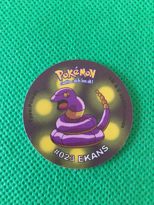POKEMON TAZO RELEASED BY NINTENDO  AROUND THE 2000'S - CHEETOS / LAYS -NO. 23 - EKANS