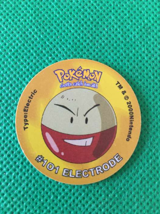 POKEMON TAZO RELEASED BY NINTENDO  AROUND THE 2000'S - CHEETOS / LAYS -NO.  101 - ELECTRODE
