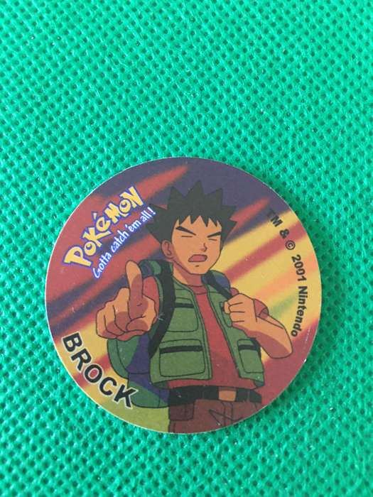 POKEMON TAZO RELEASED BY NINTENDO  AROUND THE 2000'S - CHEETOS / LAYS -NO.  2 - BROCK