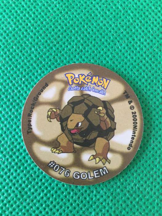 POKEMON TAZO RELEASED BY NINTENDO  AROUND THE 2000'S - CHEETOS / LAYS -NO.  76 - GOLEM