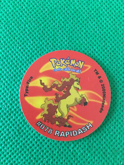 POKEMON TAZO RELEASED BY NINTENDO  AROUND THE 2000'S - CHEETOS / LAYS -NO. 78 - RAPIDASH