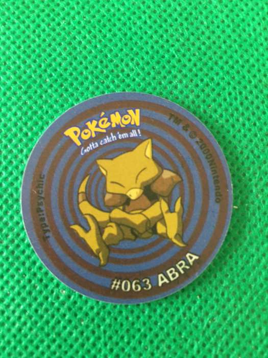POKEMON TAZO RELEASED BY NINTENDO  AROUND THE 2000'S - CHEETOS / LAYS -NO. 63 - ABRA