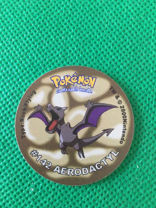 POKEMON TAZO RELEASED BY NINTENDO  AROUND THE 2000'S - CHEETOS / LAYS -NO. 142 - AERODACTYL