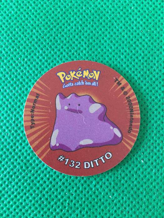 POKEMON TAZO RELEASED BY NINTENDO  AROUND THE 2000'S - CHEETOS / LAYS -NO. 132 - DITTO