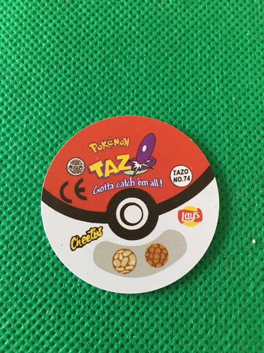 POKEMON TAZO RELEASED BY NINTENDO  AROUND THE 2000'S - CHEETOS / LAYS -NO. 74 - GEODUDE