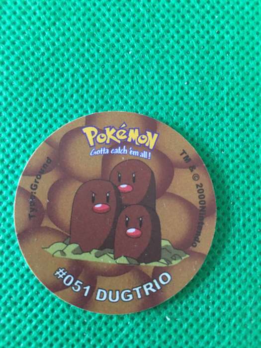 POKEMON TAZO RELEASED BY NINTENDO  AROUND THE 2000'S - CHEETOS / LAYS -NO.  51 - DUGTRIO