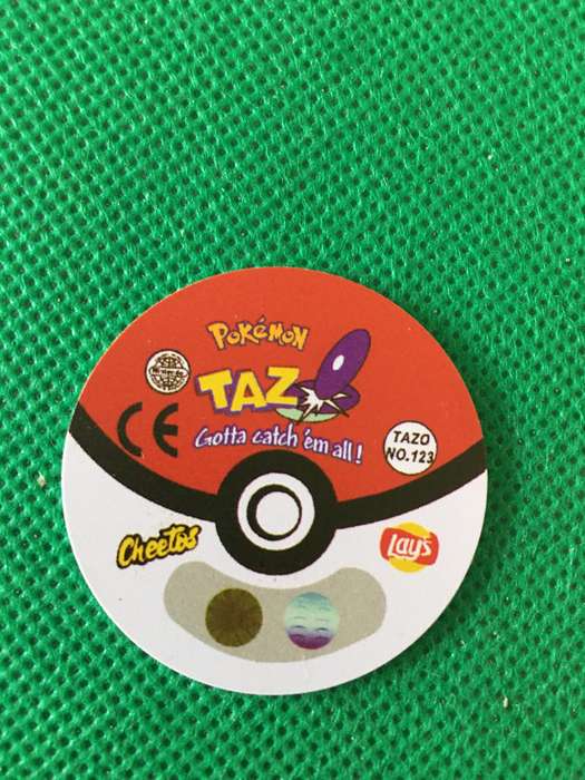 POKEMON TAZO RELEASED BY NINTENDO  AROUND THE 2000'S - CHEETOS / LAYS -NO. 123 - SCYTHER