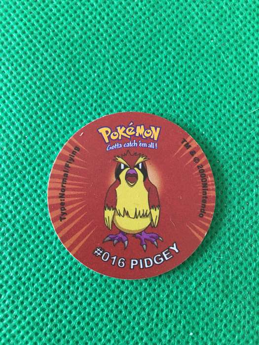 POKEMON TAZO RELEASED BY NINTENDO  AROUND THE 2000'S - CHEETOS / LAYS -NO. 16 - PIDGEY