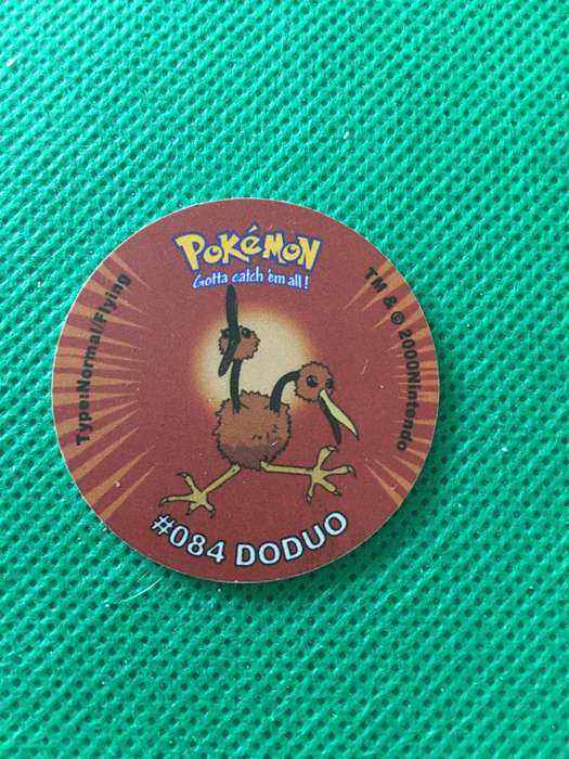 POKEMON TAZO RELEASED BY NINTENDO  AROUND THE 2000'S - CHEETOS / LAYS -NO.  84 - DODUO