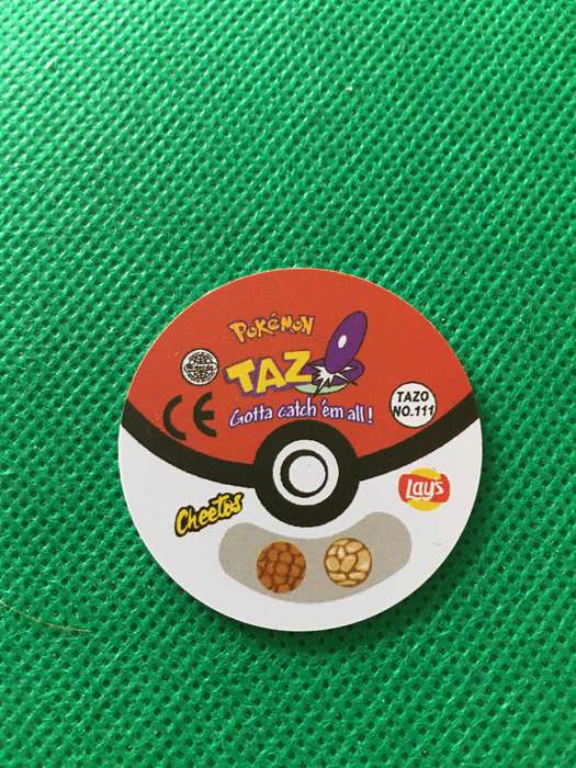 POKEMON TAZO RELEASED BY NINTENDO  AROUND THE 2000'S - CHEETOS / LAYS -NO. 111 - RHYHORN