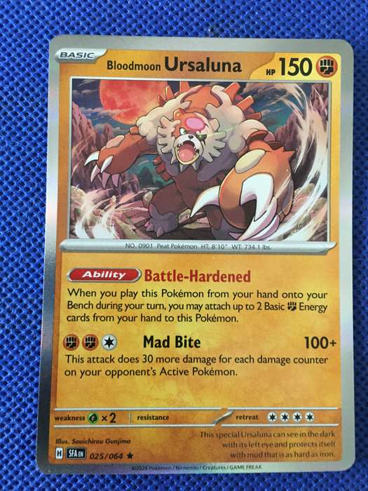 POKEMON TRADING CARD - HOLO / FOIL CARD - BLOODMOON URSALUNA