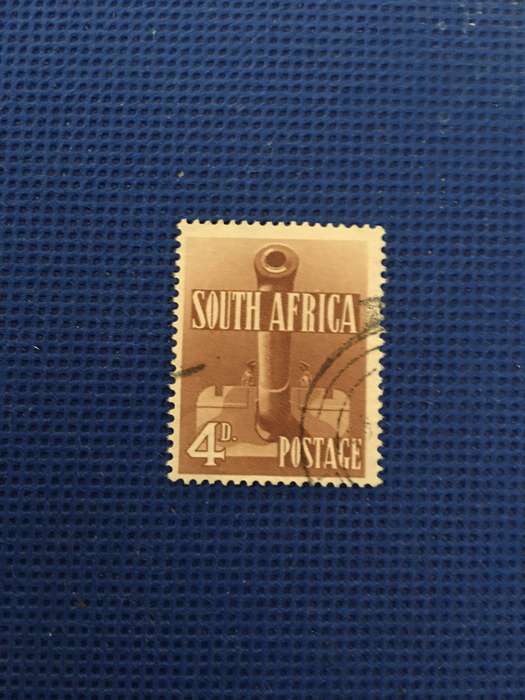 SOUTH AFRICA 1941 WAR TIME 4D STAMP USED