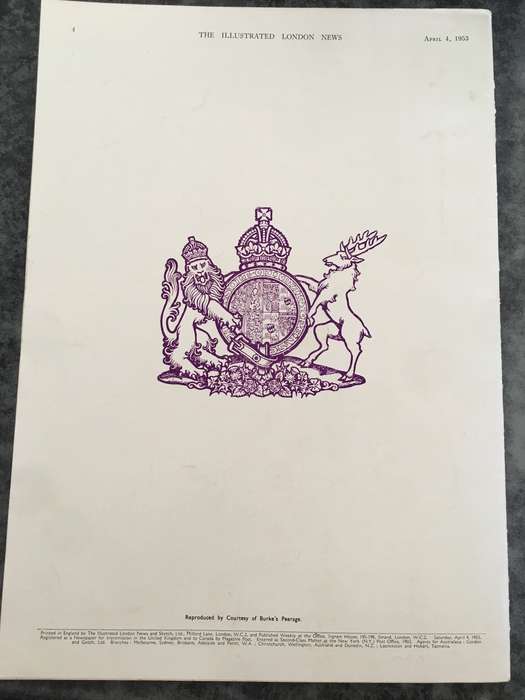 THE ILLUSTRATED LONDON NEWS - ROYAL WEDDING 1953 - QUEEN MARY