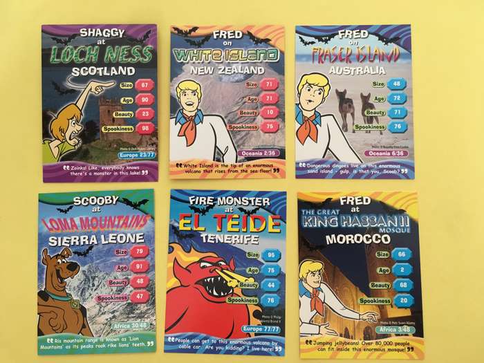 HANNA-BARBERA - SCOOBY-DOO - WORLD OF MYSTERY - PACK OF 6 CARDS