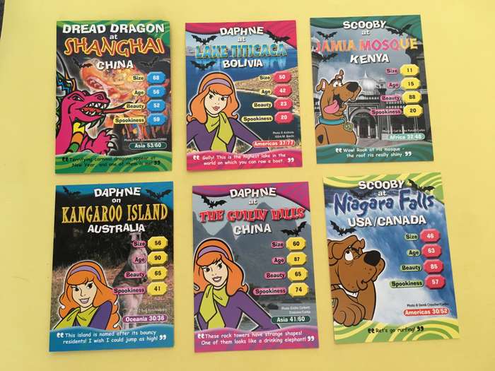 HANNA-BARBERA - SCOOBY-DOO - WORLD OF MYSTERY - PACK OF 6 CARDS