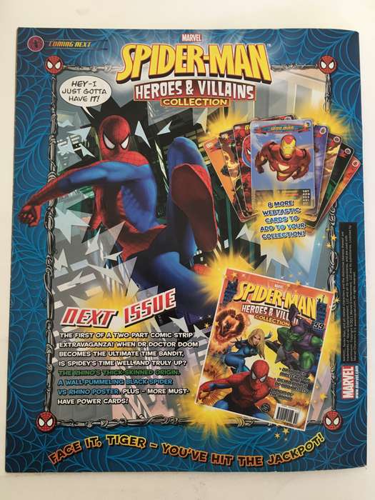 MARVEL COMICS - SPIDER-MAN - HEROES & VILLAINS COLLECTION -WITH 5 FREE  CARDS!!!! CARDS MAY VARY