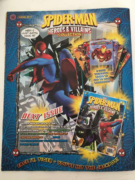 MARVEL COMICS - SPIDER-MAN - HEROES & VILLAINS COLLECTION -WITH 5 FREE  CARDS!!!! CARDS MAY VARY