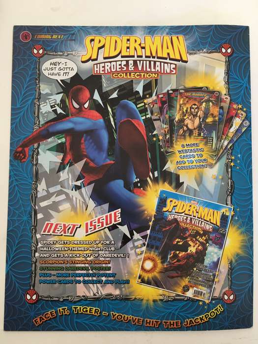 MARVEL COMICS - SPIDER-MAN - HEROES & VILLAINS COLLECTION -WITH 5 FREE  CARDS!!!! CARDS MAY VARY