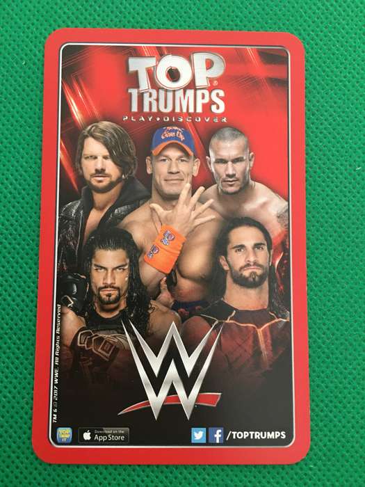 TOP TRUMPS WWE WRESTLING CARD - 2017 - AJ STYLES
