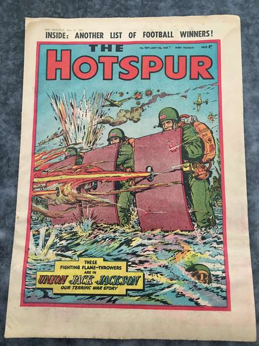 VINTAGE TO ANTIQUE - COMIC/ MAGAZINE - THE HOTSPUR - 1957