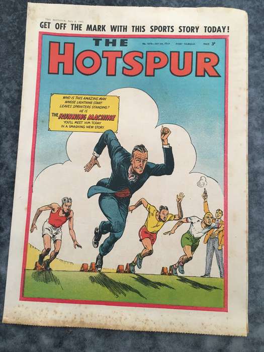 VINTAGE TO ANTIQUE - COMIC/ MAGAZINE - THE HOTSPUR - 1957