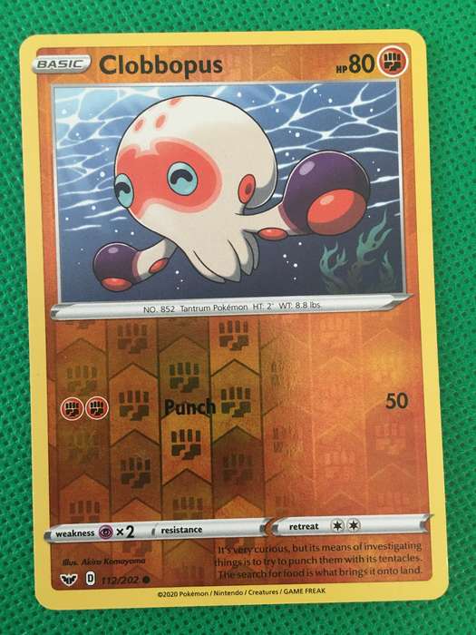 POKEMON TRADING CARD - FOIL / SHINY CARD - CLOBBOPUS