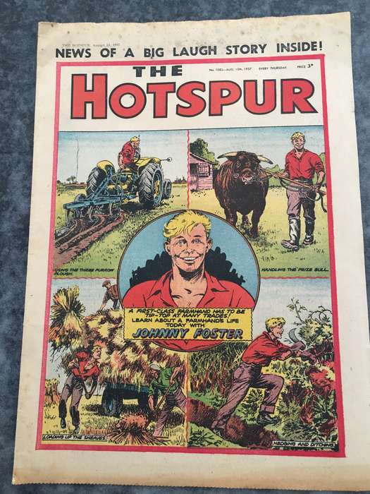 VINTAGE TO ANTIQUE - COMIC/ MAGAZINE - THE HOTSPUR - 1957