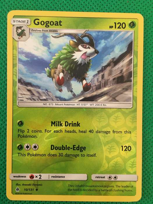 POKEMON TRADING CARD - FOIL SHINY - GOGOAT
