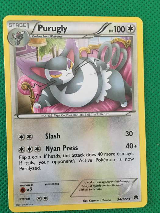 POKEMON TRADING CARD - PURUGLY