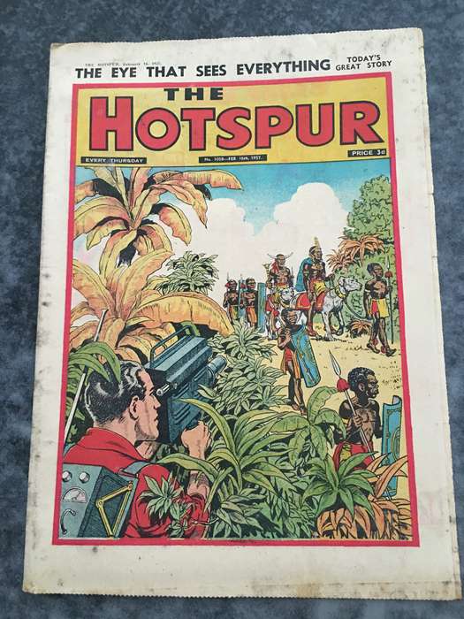 VINTAGE TO ANTIQUE - COMIC/ MAGAZINE - THE HOTSPUR - 1957
