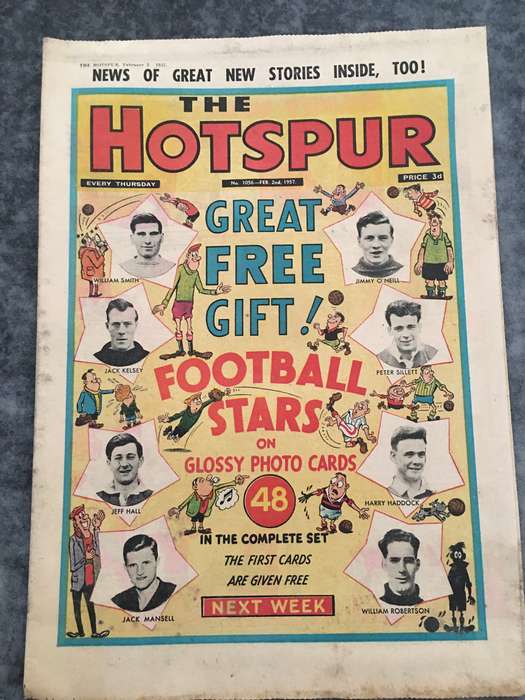 VINTAGE TO ANTIQUE - COMIC/ MAGAZINE - THE HOTSPUR - 1957