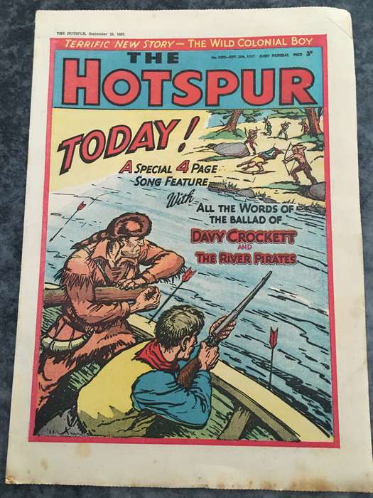 VINTAGE TO ANTIQUE - COMIC/ MAGAZINE - THE HOTSPUR - 1957