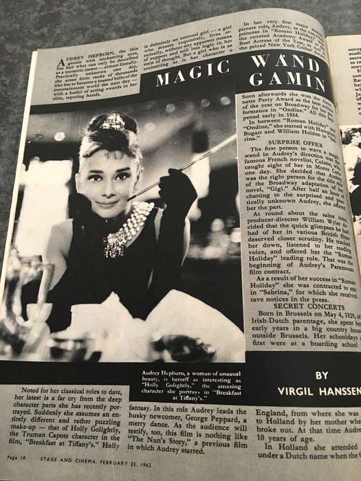 VINTAGE STAGE AND CINEMA  - 1962 - MAGAZINE