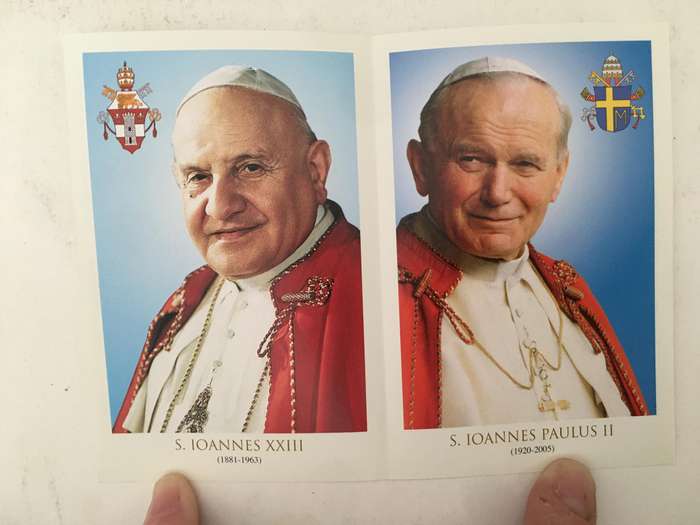 PHOTOGRAPH OF CARDINAL SERGIO PIGNEDOLI - AND PAMPHLETS OF PREVIOUS POPES