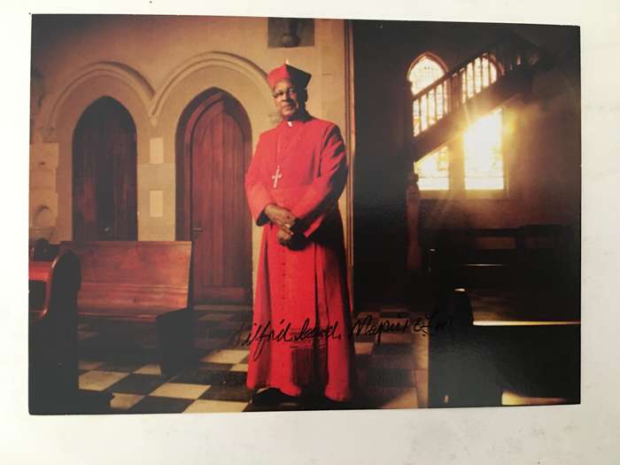 AUTOGRAPHED / SIGNED - HIS HOLINESS ARCHBISHOP WILFRID F. NAPIER OF DURBAN