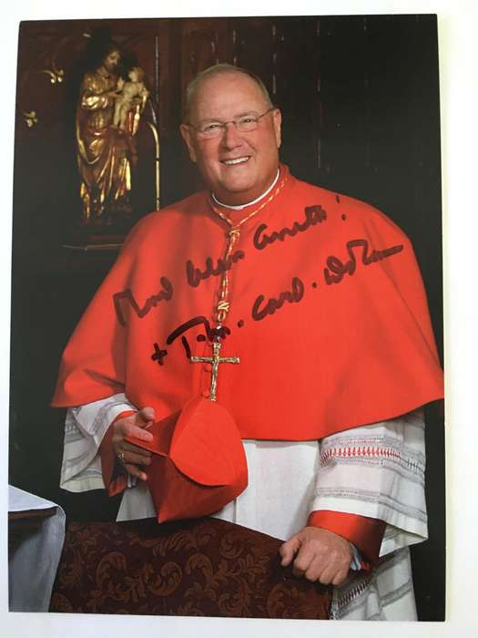AUTOGRAPHED  SIGNED - HIS HOLINESS CARDINAL TIMOTHY DOLAN