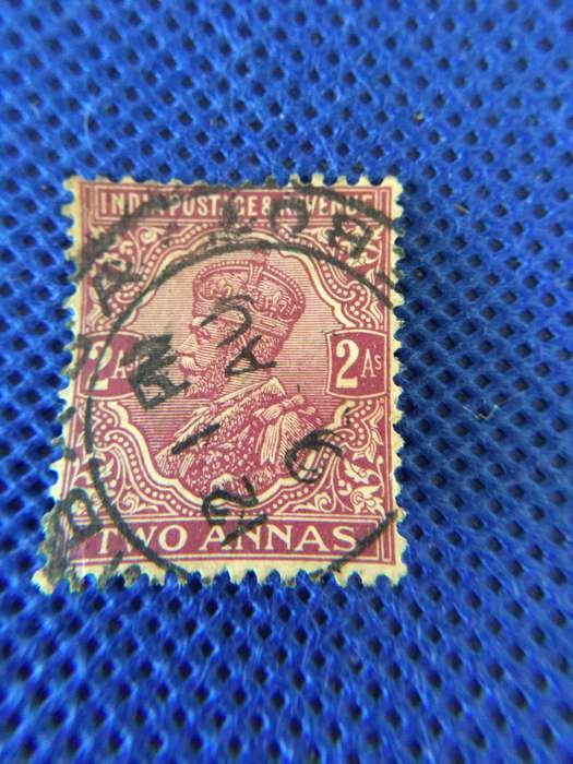 INDIA 2 ANNAS USED STAMP