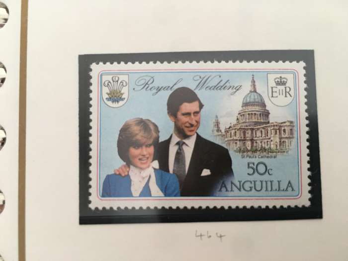 ANGUILLA - THE ROYAL WEDDING H.R.H PRINCE CHARLES & LADY DIANA SPENCER - 1981 - MINT STAMPS