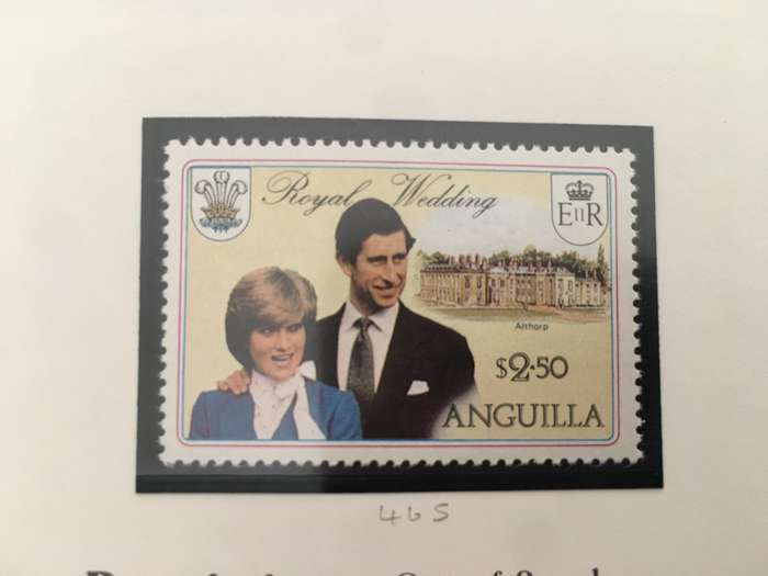 ANGUILLA - THE ROYAL WEDDING H.R.H PRINCE CHARLES & LADY DIANA SPENCER - 1981 - MINT STAMPS