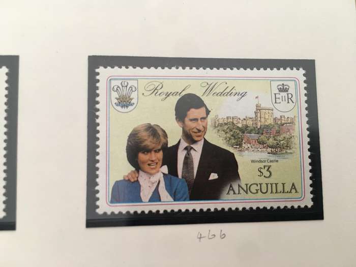 ANGUILLA - THE ROYAL WEDDING H.R.H PRINCE CHARLES & LADY DIANA SPENCER - 1981 - MINT STAMPS