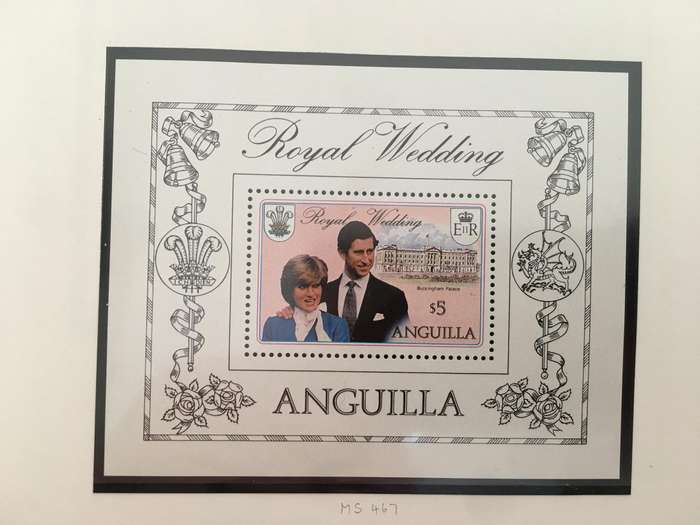 ANGUILLA - THE ROYAL WEDDING H.R.H PRINCE CHARLES & LADY DIANA SPENCER - 1981 - MINT STAMPS