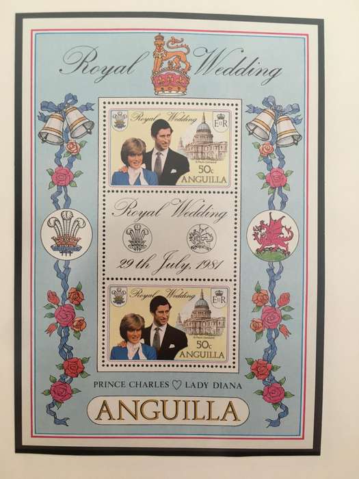 ANGUILLA - THE ROYAL WEDDING H.R.H PRINCE CHARLES & LADY DIANA SPENCER - 1981 - MINT STAMPS