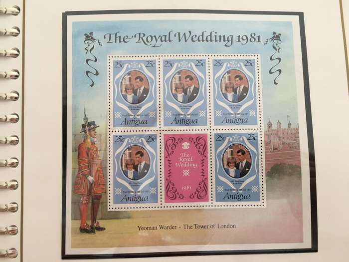 ANTIGUA - ROYAL WEDDING OF PRINCE CHARLES & LADY DIANA 1981 - MINT STAMPS