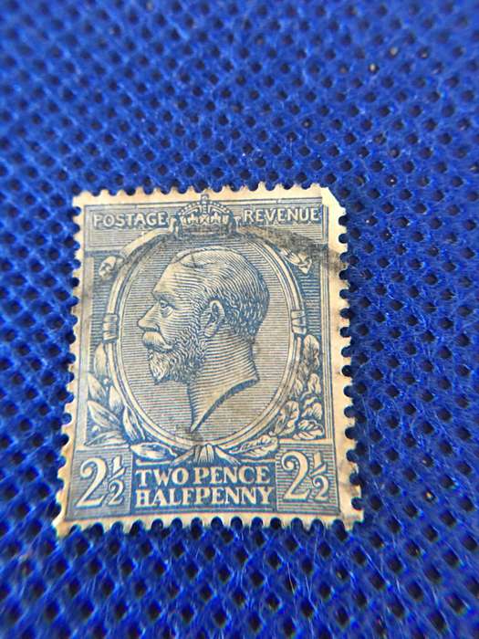 GREAT BRITAIN KING GEORGE 2 PENCE 1/2 PENNY STAMP