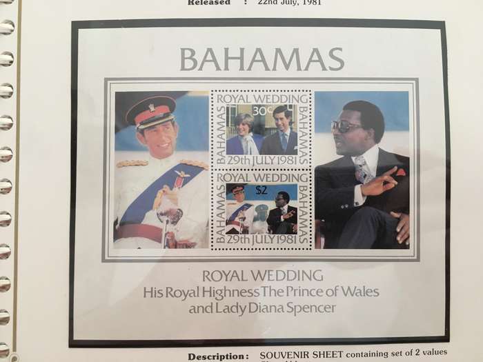 BAHAMAS - THE ROYAL WEDDING OF H.H. PRINCE CHARLES & LADY DIANA - 1981 - MINT STAMPS