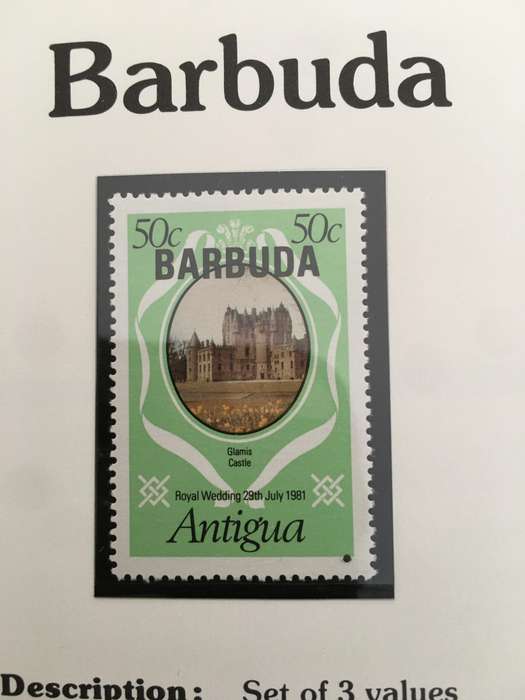 BARBUDA - ROYAL WEDDING OF H.H. PRINCE CHARLES & LADY DIANA - 1981  - MINT STAMPS