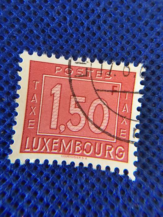 LUXEMBOURG USED TAXE 1.50  POSTAGE STAMP