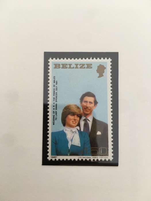 BELIZE - ROYAL WEDDING OF H.H. PRINCE CHARLES & LADY DIANA - 1981 - SET OF 6 MINT STAMPS