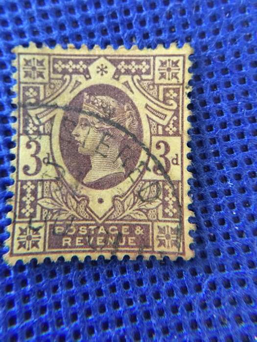 GREAT BRITAIN QUEEN VICTORIA USED 3D POSTAGE STAMP